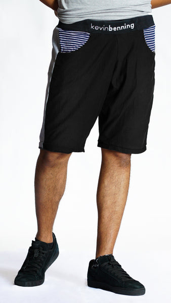 KB Fearless Shorts in Black-Grey