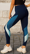 Load image into Gallery viewer, KB Strong Leggings in Shades of Blue