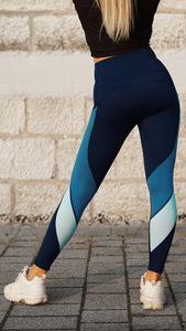 KB Strong Leggings in Shades of Blue