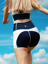 Load image into Gallery viewer, KB Sunkissed Biker Shorts in Navy-White
