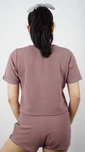 KB Dreamer Cropped Tee in Mauve